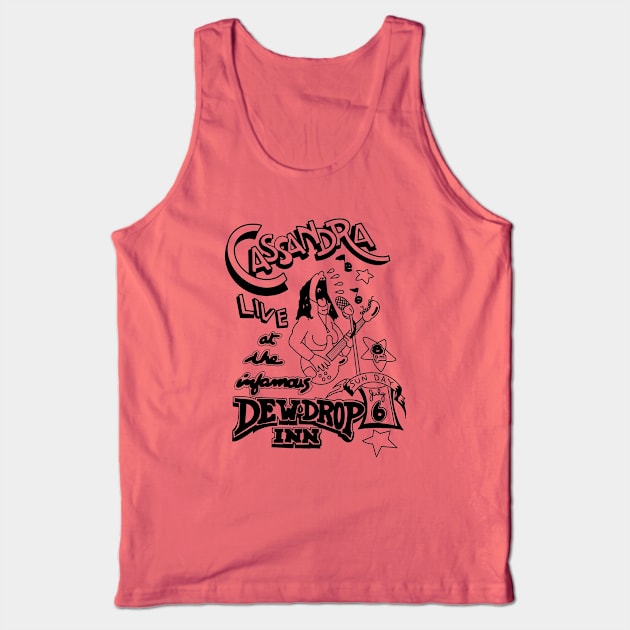 Cassandra Live at the Dew Drop Inn (One Crazy Summer) Tank Top by Third Quarter Run